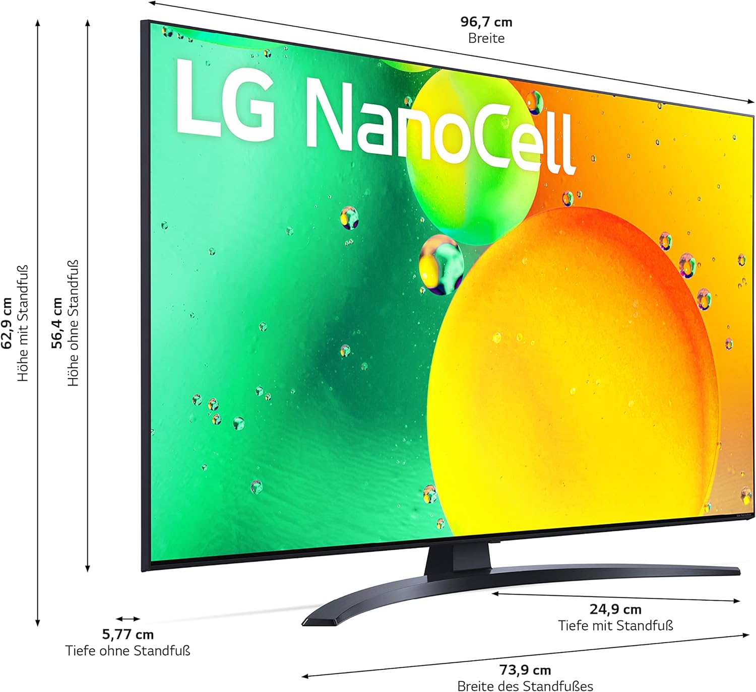 LG 43 Zoll NanoCell, Fernseher 43NANO763 4K UHD, Smart TV LG 43 Zoll NanoCell, Fernseher 43NANO763 4K UHD, Smart TV